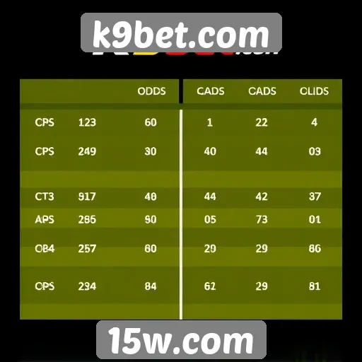 Comparação de odds no k9bet com concorrentes